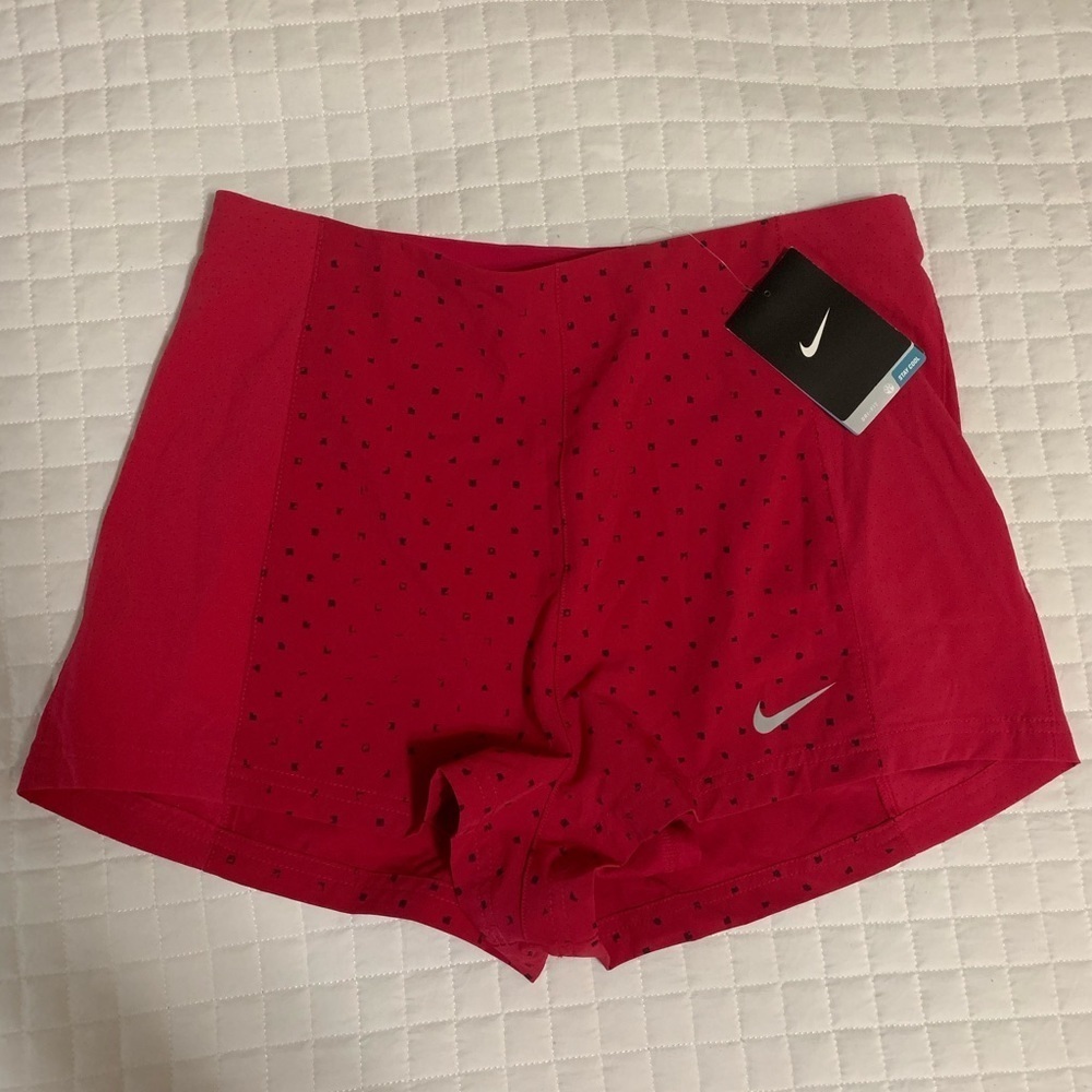 Hot Pink Polka Dot Nike Dri-Fit Shorts NEW